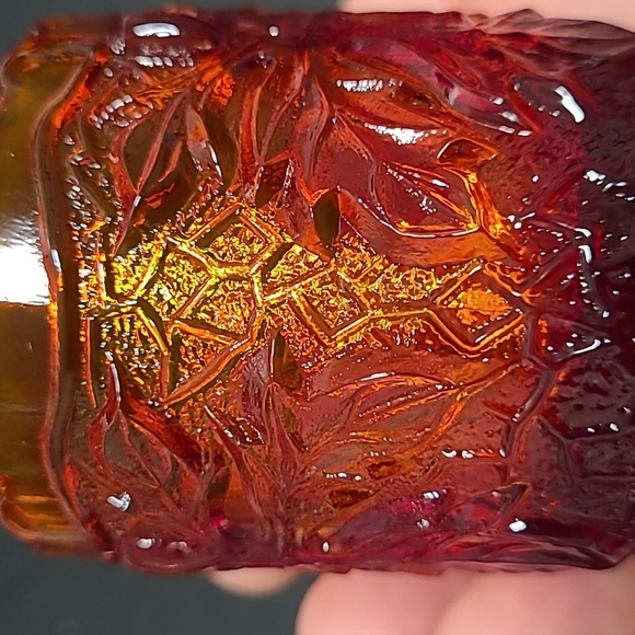 Vintage Marigold Carnival Glass Toothpick Holder - Picture 12 of 16